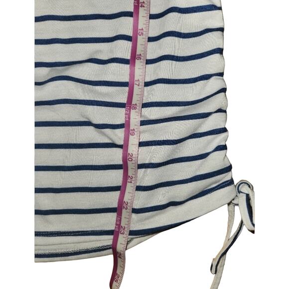 Fyve Short Sleeve Blue and White Shirt Size Small - Picture 8 of 9